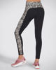 Immagine di SKECHERS - Leggins neri a vita alta con dettagli leopardati