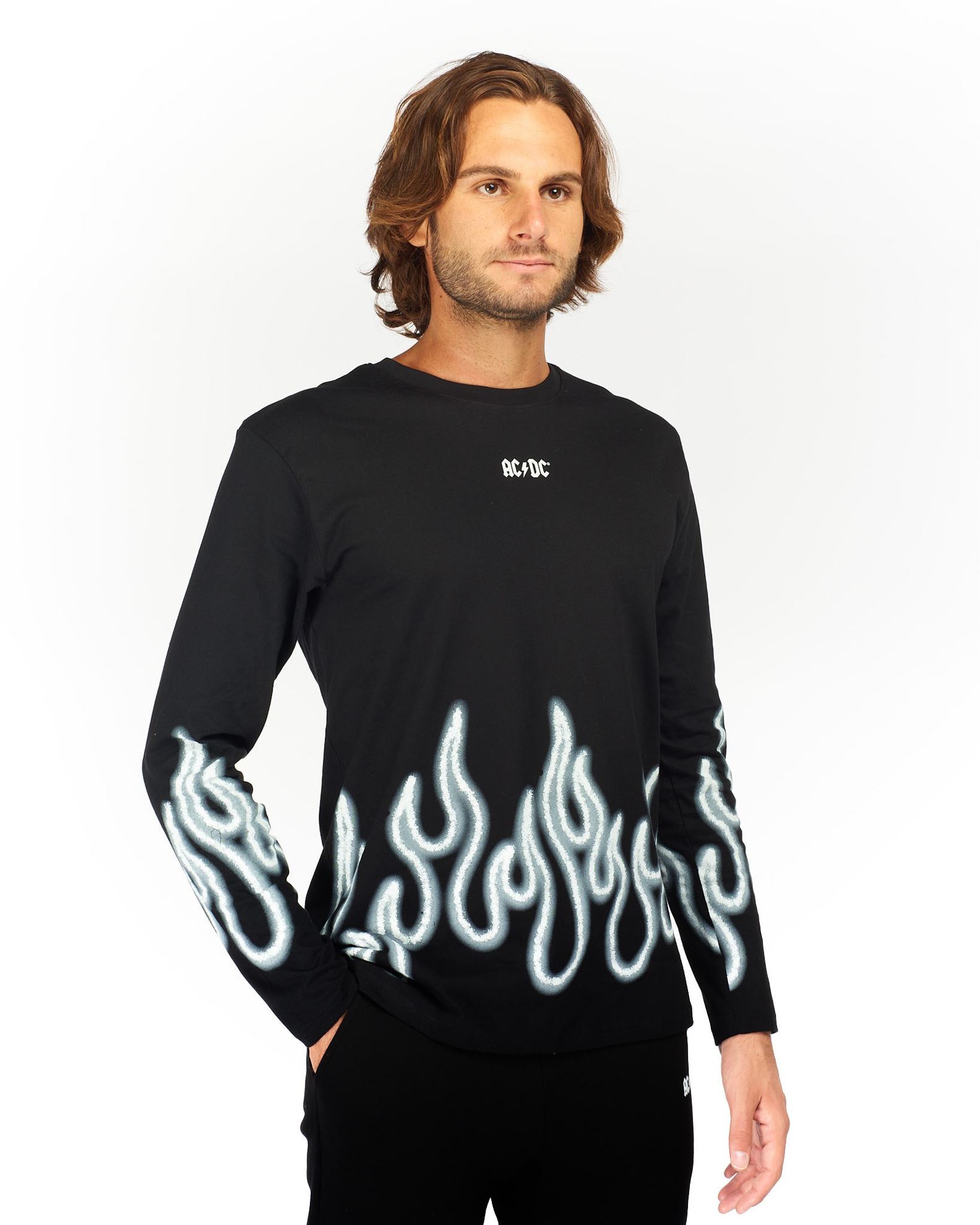 Maglietta Uomo Manica Lunga Con Stampa 3D Tatuaggio – Trasparente E Mesh Per Fitness E Club - 2