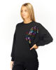 Immagine di KEITH HARING - DONNA FELPA NERA INVERNALE A GIROCOLLO