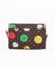 Immagine di CORTINA POLO STYLE - Tracollina marrone con patta e stampe multicolor