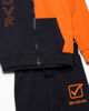 Immagine di GIVOVA - BIMBO COMPLETO TUTA FELPATA BLU, FULL ZIP CON CAPPUCCIO