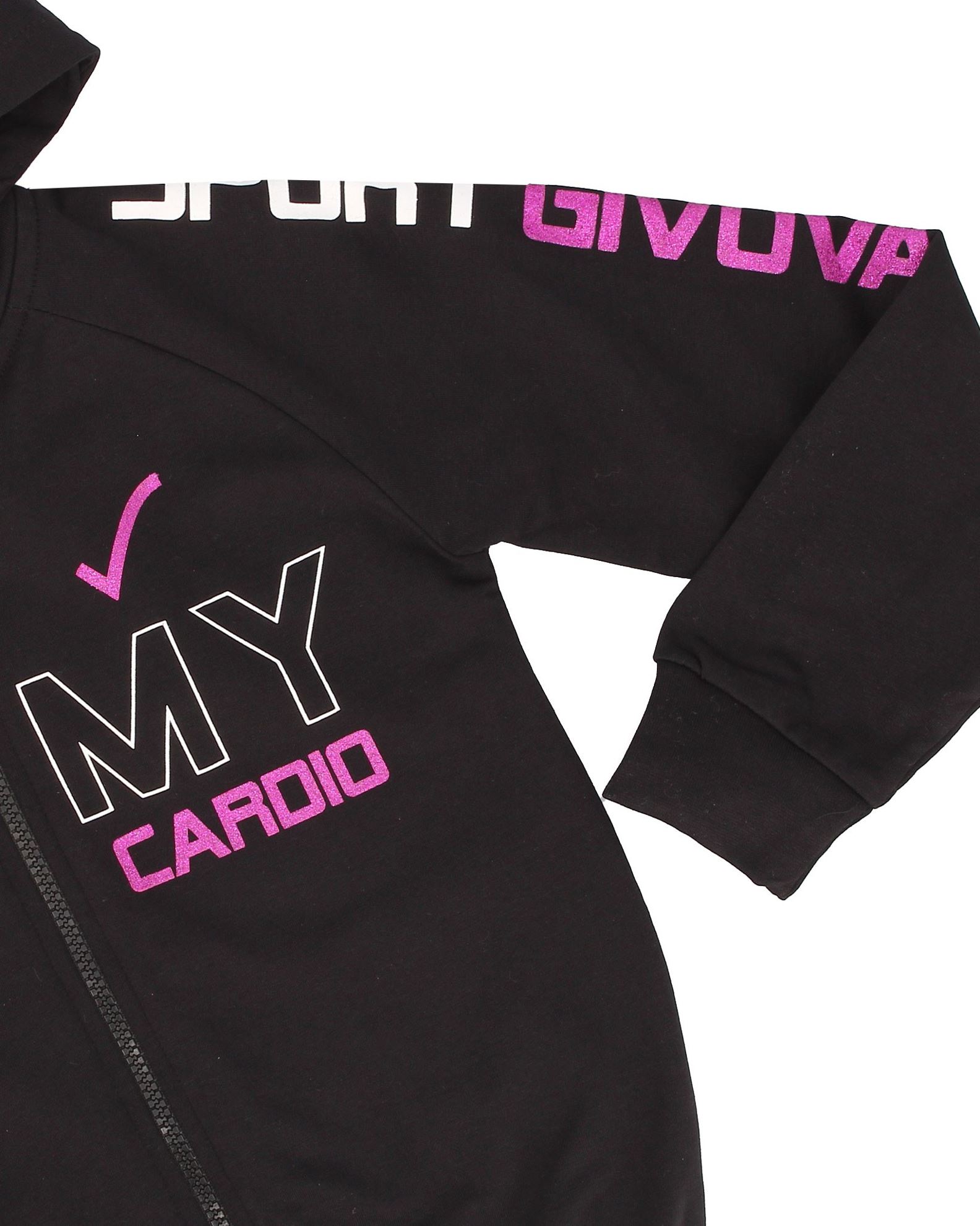 GIVOVA Completo Tuta Bambina In Cotone Felpato – Felpa Con Cappuccio E Pantalone Elasticizzato, Colore Rosanero