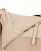 Immagine di LAURA BIAGIOTTI - Borsa nude con zip oblique e tracolla regolabile