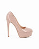 Immagine di MISS GLOBO - Pumps cipria vernice con plateau e tacco 14cm