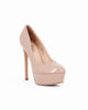Immagine di MISS GLOBO - Pumps cipria vernice con plateau e tacco 14cm