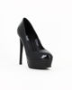 Immagine di MISS GLOBO - Pumps nero vernice con plateau e tacco 14cm
