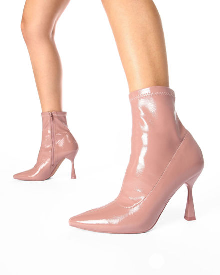 Immagine di MISS GLOBO - Tronchetto rosa vernice tacco 9,5cm