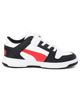 Immagine di PUMA - Sneakers da bambino bianca e nera con dettagli rossi e soletta in memory foam, numerata 28/35 - REBOUND LAYUP LO SL V PS