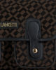Immagine di LANCETTI - Borsa nera con patta e doppia tasca frontale