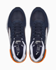 Immagine di PUMA - Sneakers da uomo blu e bianca con dettagli arancioni e soletta in memory foam - GRAVITON