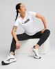 Immagine di PUMA - T-shirt da donna girocollo bianca con logo nero