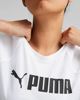 Immagine di PUMA - T-shirt da donna girocollo bianca con logo nero