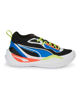 Immagine di PUMA - Sneakers nera e bianca con dettagli colorati e soletta in memory foam, numerata 36/39 - PLAYMAKER JR