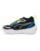 Immagine di PUMA - Sneakers nera e bianca con dettagli colorati e soletta in memory foam, numerata 36/39 - PLAYMAKER JR