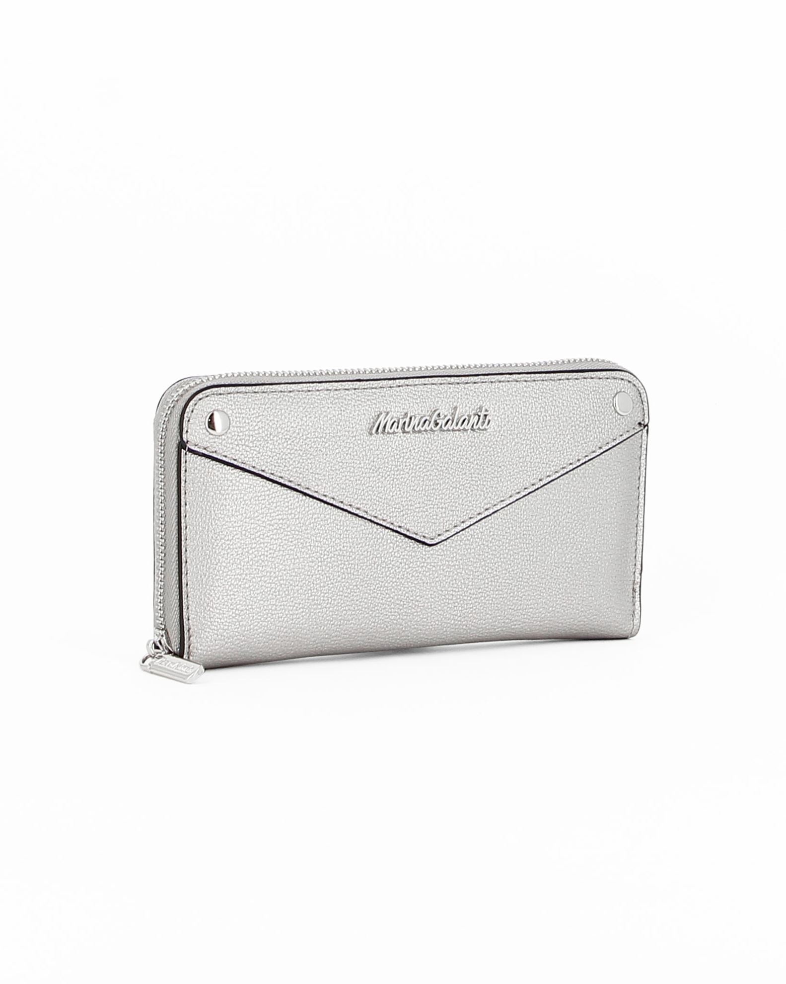 Custodia A Portafoglio In Similpelle Per Haier Voyage V6 - Colore Argento, Con Chiusura Magnetica