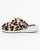 Immagine di INBLU - PANTOFOLA ECOPELLICCIA LEOPARDATA CON FIOCCO
