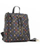 Immagine di CORTINA POLO STYLE - Borsa/zaino nero con due zip frontali verticali, tasche laterali e tracolla removibile