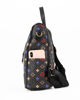Immagine di CORTINA POLO STYLE - Borsa/zaino nero con due zip frontali verticali, tasche laterali e tracolla removibile
