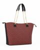 Immagine di CORTINA POLO STYLE - Borsa shopping bordeaux loggata con manici a catena