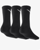 Immagine di NIKE - Set 3 paia calzini neri con logo bianco