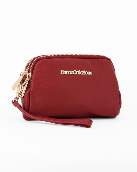 Immagine di ENRICO COLLEZIONE - Pochette vino con tre scomparti e portachiavi interno