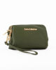 Immagine di ENRICO COLLEZIONE - Pochette verde militare con tre scomparti e portachiavi interno