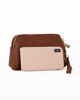Immagine di ENRICO COLLEZIONE - Pochette marrone con tre scomparti e portachiavi interno