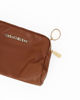 Immagine di ENRICO COLLEZIONE - Pochette marrone con tre scomparti e portachiavi interno