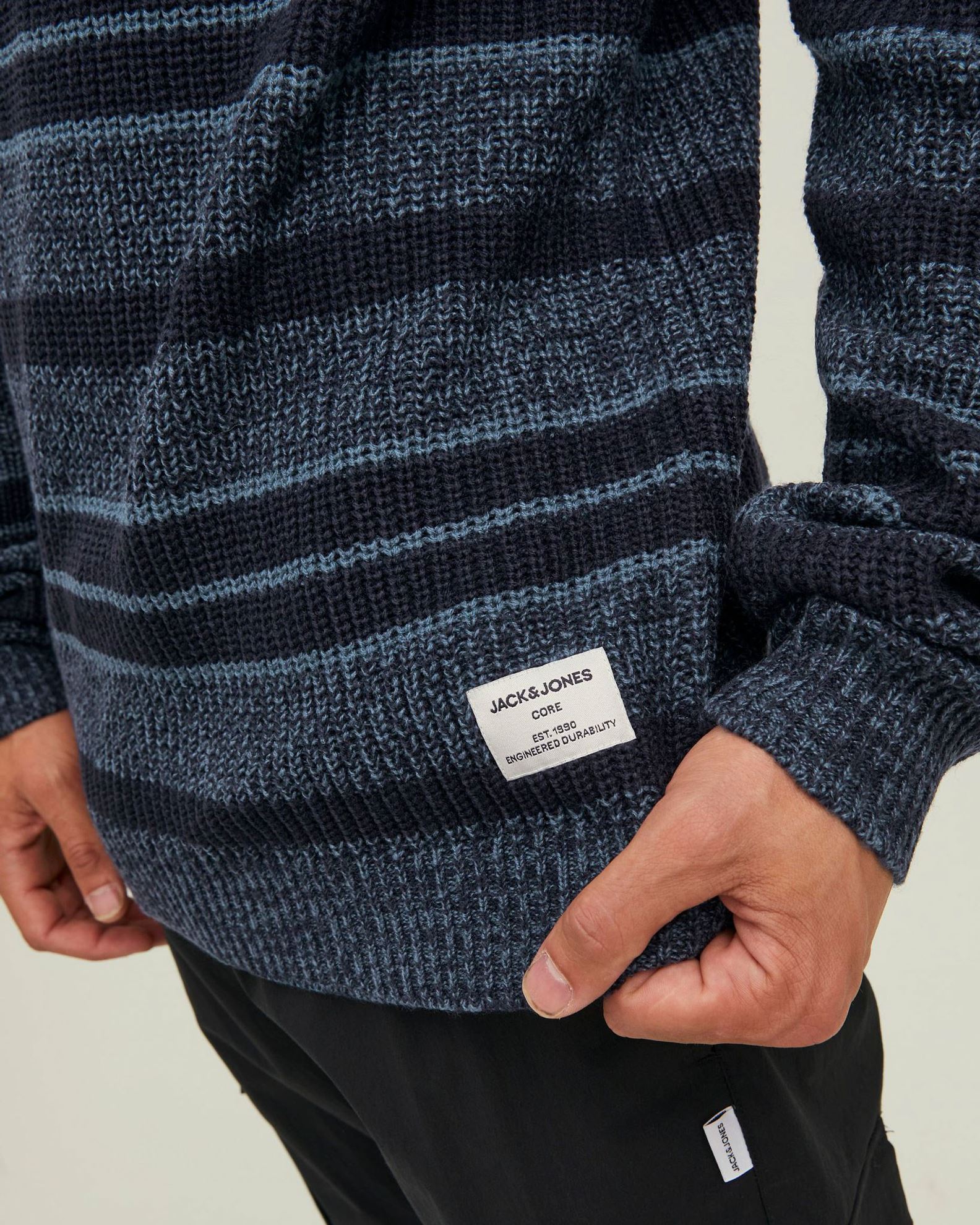 PJ PAUL JONES Maglione da uomo con scollo a V, a maniche lunghe