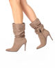 Immagine di MISS GLOBO - Stivale arricciato beige scamosciato - tacco 9,5cm