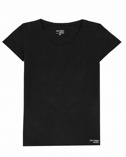 Immagine di ON SPIRIT - T-shirt girocollo da donna nera