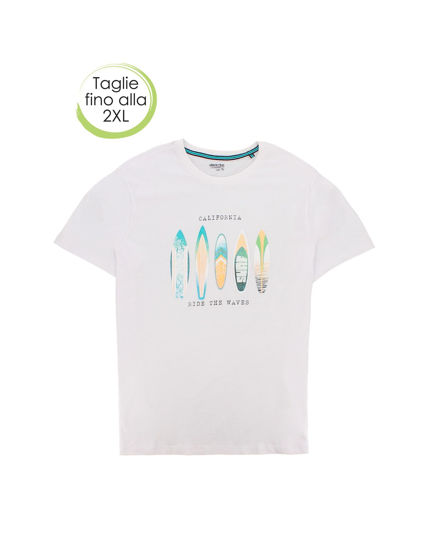 Immagine di ON SPIRIT - T-shirt girocollo da uomo bianca