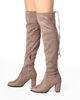 Immagine di MISS GLOBO - Stivale beige alla coscia con laccetto regolabile- tacco 8cm