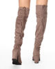Immagine di MISS GLOBO - Stivale beige alla coscia con laccetto regolabile- tacco 8cm