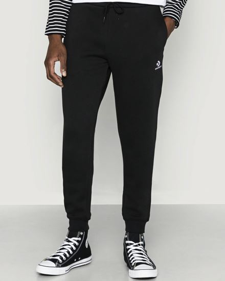 Immagine di CONVERSE - Pantalone tuta da uomo nero con logo bianco