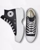 Immagine di CONVERSE -Sneakers alta nera in VERA PELLE con suola alta e soletta comfort - CHUCK TAYLOR ALL STAR LUGGED 2.0 HI