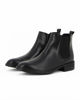 Immagine di AGORA' - Beatles nero in VERA PELLE, tacco 3CM