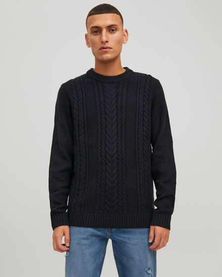 Immagine di JACK&JONES - Maglione blu da uomo a girocollo