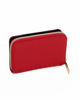 Immagine di Portafoglio donna rosso con borchie frontali, portaspicci e portacarte - LANCETTI