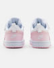 Immagine di NIKE - Sneakers da bambina bianca e rosa con logo satinato e strappo, numerata 28/35 - COURT BOROUGH LOW 2