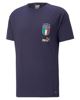 Immagine di PUMA - T shirt girocollo da uomo blu scuro in tessuto traspirante Italia