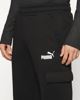 Immagine di PUMA - Pantalone tuta cargo da uomo nera con logo bianco