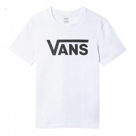 Immagine di VANS - T shirt girocollo da donna bianca con logo nero
