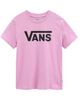 Immagine di VANS - T shirt girocollo da donna rosa con logo nero