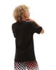 Immagine di VANS - T shirt girocollo da ragazzo nera con logo beige, 8/16 anni