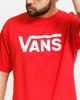 Immagine di VANS - T shirt girocollo da uomo rossa con logo bianco