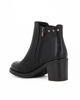 Immagine di ZOE - Tronchetto nero con borchie ed inserto elastcizzato - tacco 6,5cm