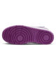 Immagine di NIKE - Sneakers alta bianca e argento in VERA PELLEcon dettagli viola, numerata 36/40 - COURT BOROUGH MID 2 GS