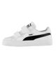 Immagine di PUMA - Sneakers da bambino bianca e nera con doppio strappo e soletta in memory foam, numerata 28/35 - SMASH VULC PS