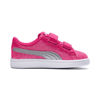 Immagine di PUMA - Sneakers da bambina fuchsia glitter e argento con doppio strappo e soletta in memory foam, numerata 28/35 - SMASH V2 GLITZ GLAM V PS